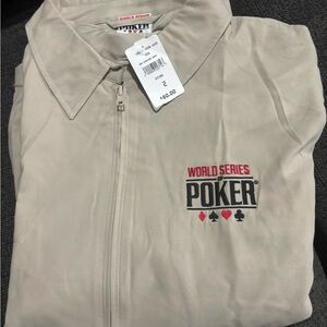 NWT lightweight WSOP World Series of Poker spring jacket size XL